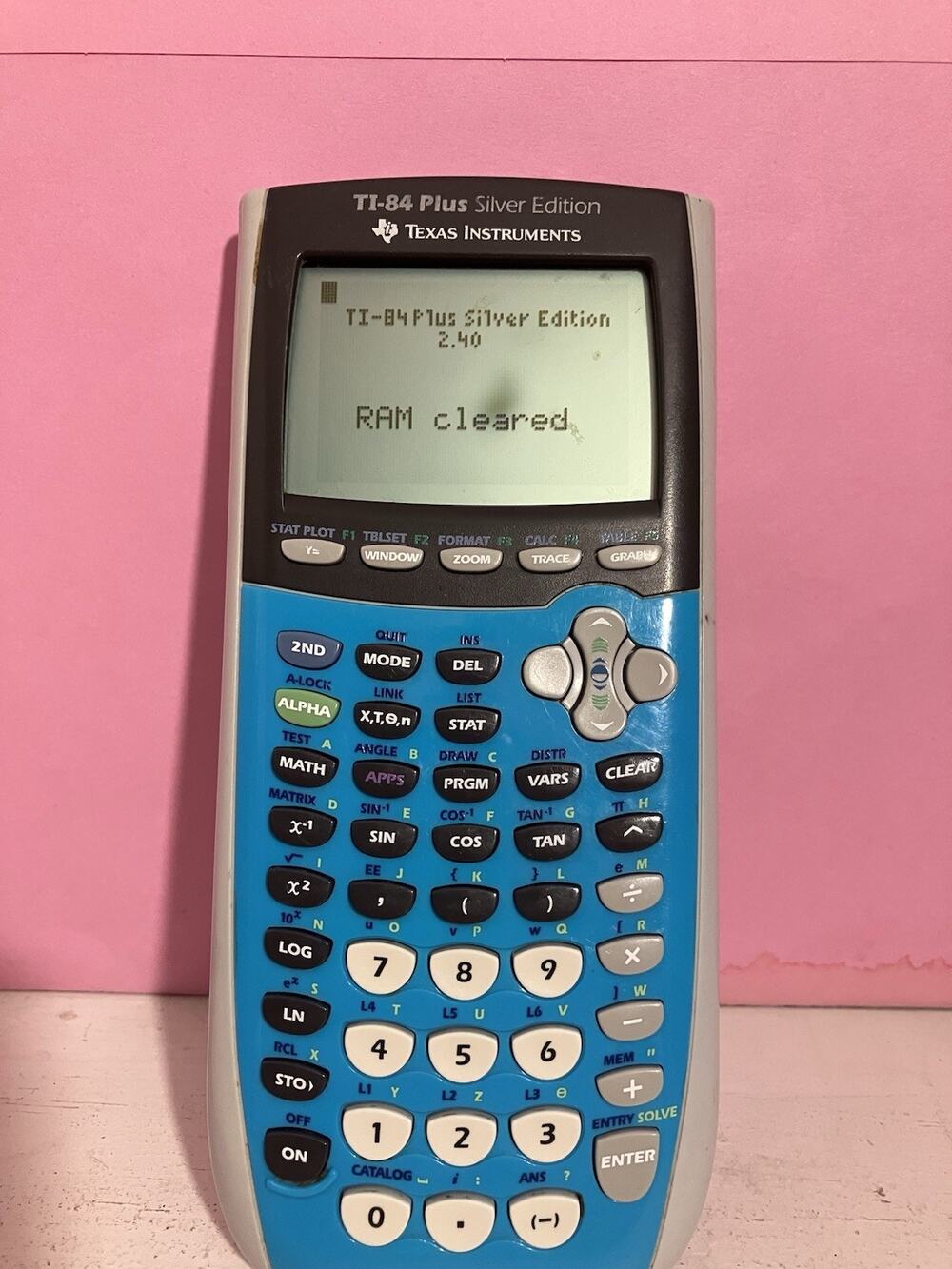 Texas Instruments TI-84 TI Plus C Silver Edition Graphing Calculator Blue